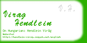 virag hendlein business card